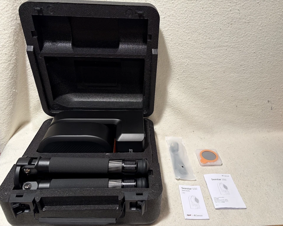 ZWO SEESTAR MODEL S-50 SMART TELESCOPE BUNDLE - MINI TRIPOD - CASE - NEW - Image 2 of 4