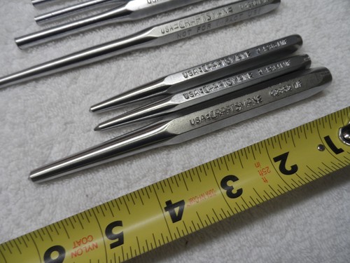 Craftsman Prick Punch Long Set, made in USA - 10 pcs (vintage) - Picture 2 of 17