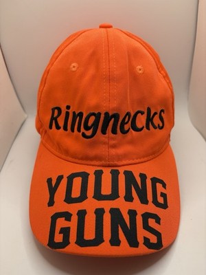 Ring necks Young Guns Shooting Pheasant Quail Neon Orange Adjustable OS Hat