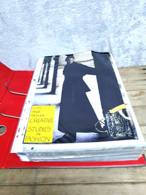 VINTAGE City & Guilds Pattern Cutting Portfolio Notes Folder Study Material Fash
