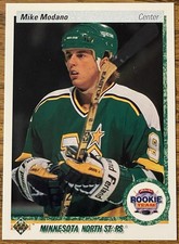 Mike Modano 1990-91 Upper Deck Rookie Card #346 North Stars NHL RC Free Shipping. rookie card picture