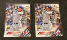2x2016 Topps - Kyle Schwarber #66 RC Logo on Left (RC) Cubs Phillies