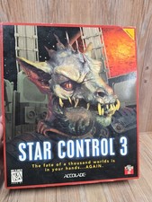 Star Control 3 PC 1996 Big Box CD-ROM Manual Accolade Vintage DOS Game Tub 38