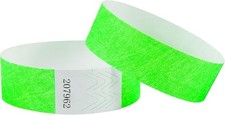 L LIKED 500 Pack Wristbands for Events, Paper-Like Numbered Bands for