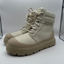 UGG Neumel High Men's 8 Weather Hybrid Leather Boots Birch/White 1158208