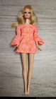 Vintage 1970 Mattel Talking PJ Doll Rooted Lashes Mod Flower Dress Glasses