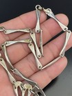 Taxco Mexico Brutalist Modernist Sterling Silver .925 Dangle Artisan Necklace — photo 10