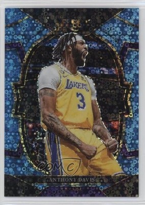 2022 Panini Select Concourse Light Blue Disco Prizm 29/99 Anthony Davis #17 hs9