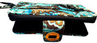Vera Bradley Women's 8" Coin Zip Purse Wallet Turnlock Turquoise & Brown Quilted — photo 3
