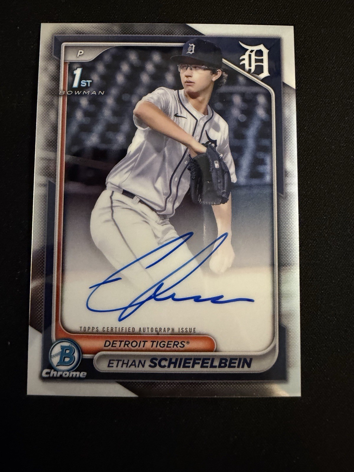 2024 Bowman Chrome ETHAN SCHIEFELBEIN 1st Autograph AUTO Draft Prospect #CPA-ES