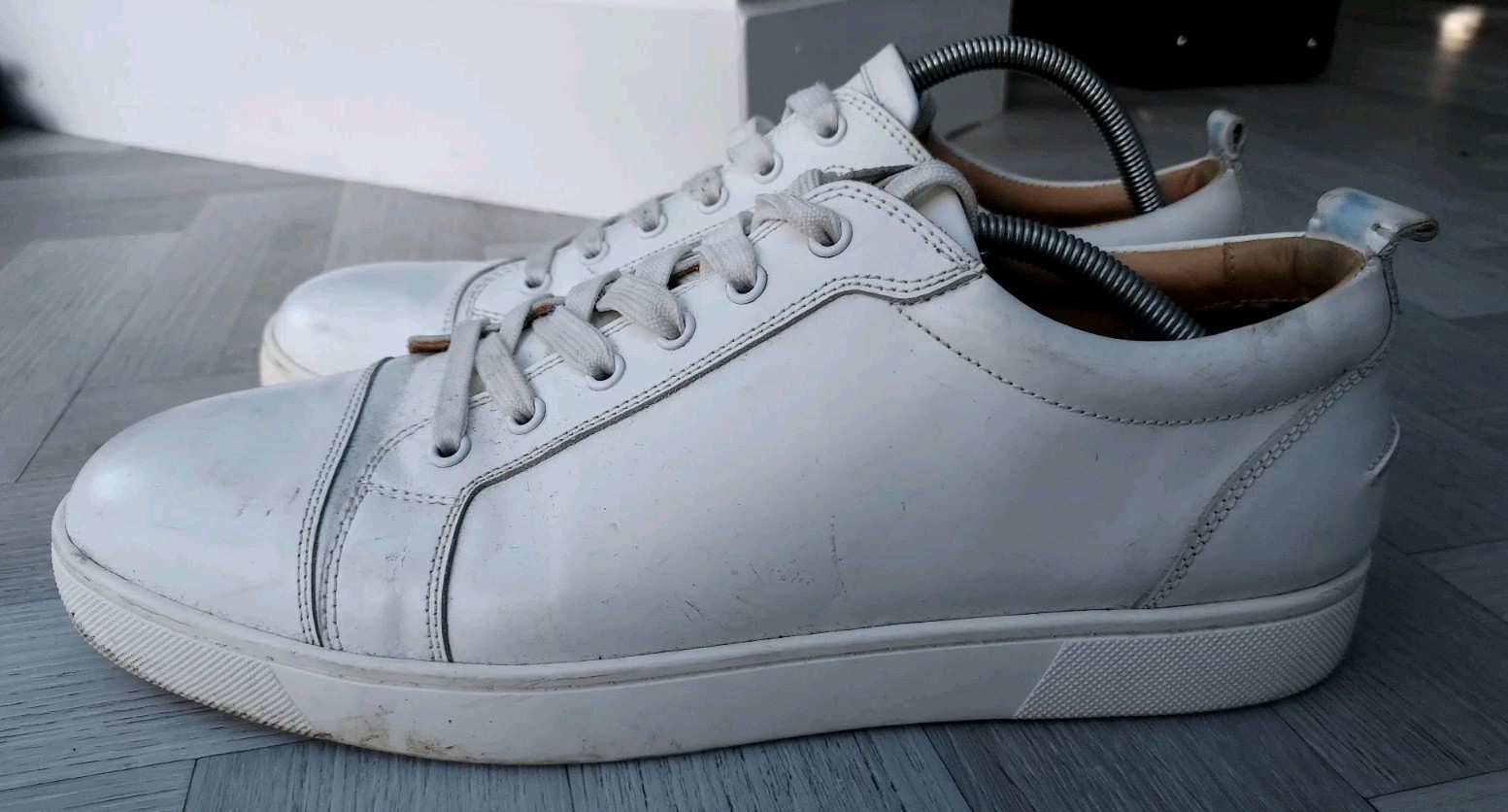 SAOLA Scarpe da ginnastica uomo S bianche con suola rossa taglia 46 SCARPE CASUAL