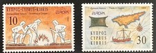 CYPRUS  827 - 828   Beautiful   Mint NEVER Hinged  Set
