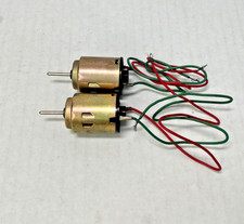 VINTAGE SHIGOTO JOHNSON 340 motore modellino treno AUTO 24 VDC 9000 giri/min 2x15 mm FUNZIONANTE