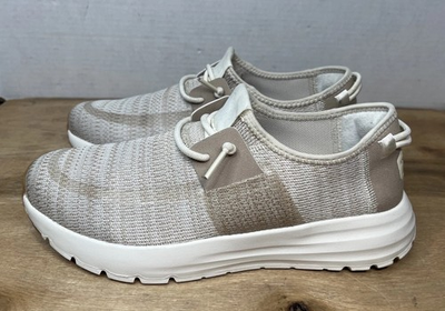#ad #ad Hey Dude Womens Sirocco Slip On Shoes Sneakers Sz 8 Neutral Beige Comfort Casual $29.99