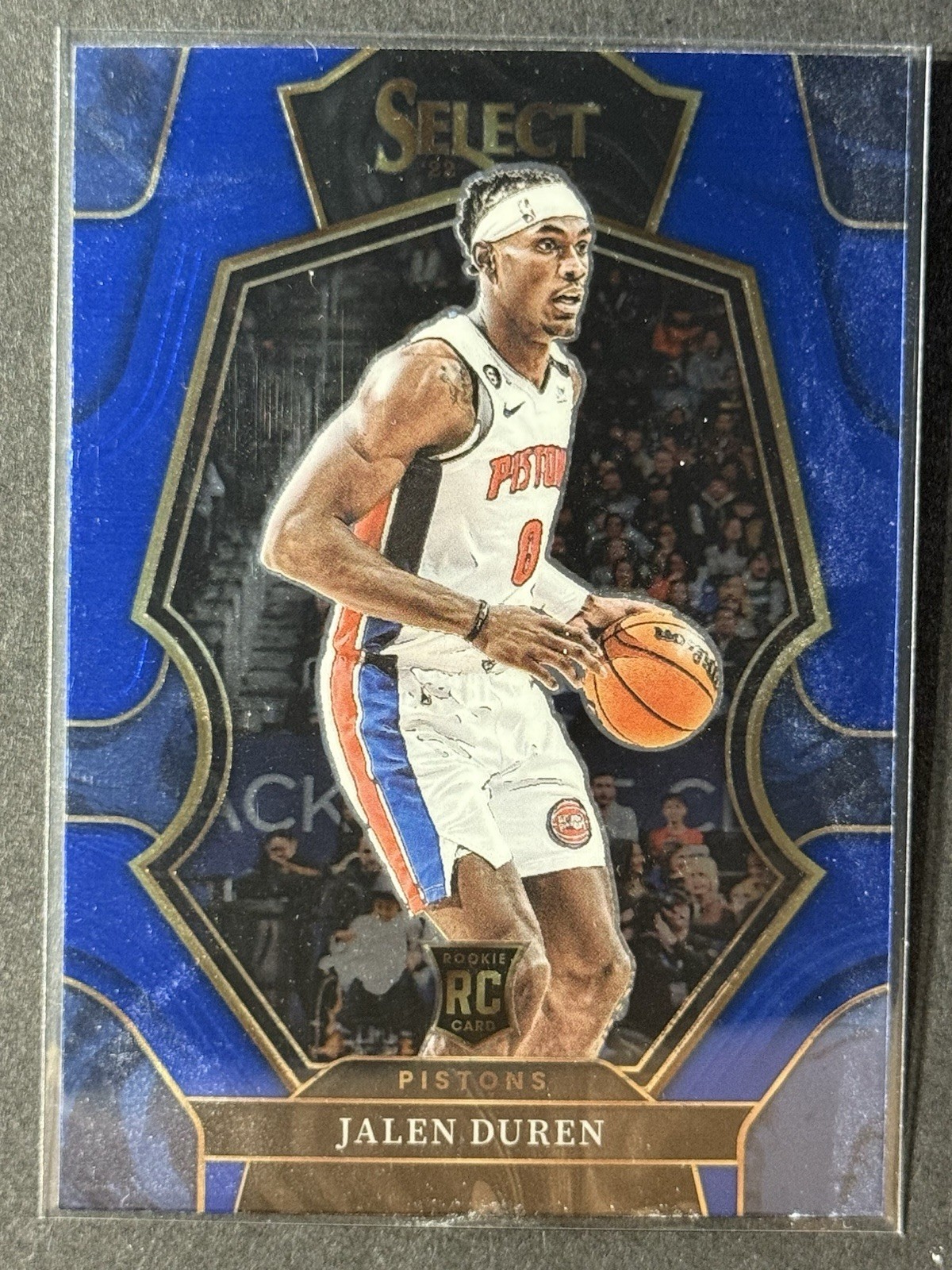 2022-23 Panini Select - Premier Level Blue Prizm #176 Jalen Duren (RC)