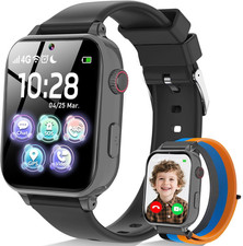 4G Smartwatch Kinder, Kinder Telefonuhr Mit V...