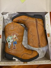 Disney Pixar Toy Story 3 Rodeo Woody Buzz Kids Size 9 Cowboy Boots New