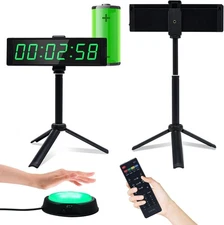 Home Gym Fitness Clock Timer with Stopwatch Button, Large Digital Display