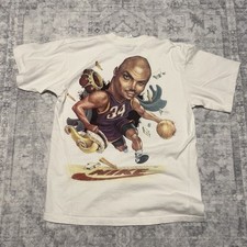 Vintage 90s NBA Nike Sir Charles Barkley Suns Tshirt Made In USA Medium