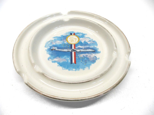 RARE VINTAGE 1950's 1960's AIR FRANCE AIRLINES ASHTRAY *