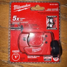 Milwaukee 48-22-4251 Mini Copper Tubing Cutter New