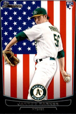 Jarrod Parker 2012 Bowman International Parallel Rookie Card #213. rookie card picture