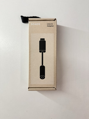 Sonos Line-In Adapter For Era 100, 300, Move 2 - Black (3.5mm To USB-C)