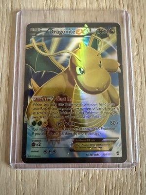 Dragonite EX 108/111 X & Y Furious Fists Ultra Rare Full Art Holo Pokemon Card