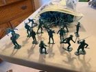 Vintage Marx Soft Plastic Civil War Soldiers  130 pieces
