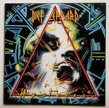 ORIGINAL Vtg 1987 DEF LEPPARD Album HTSTERIA Record 1ST PRESS Vinyl Lp NEAR MINT