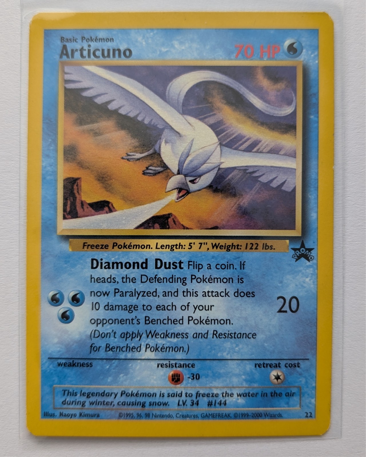 Articuno Wizards Black Star Promo #22 Pokemon - Near Mint