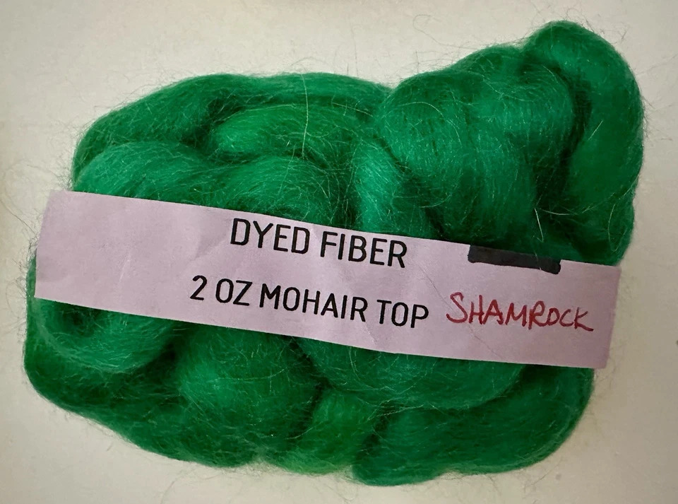 8.1oz Multicolor Mohair Top Natural Spinning Fiber Roving (A12) - Image 2 of 4