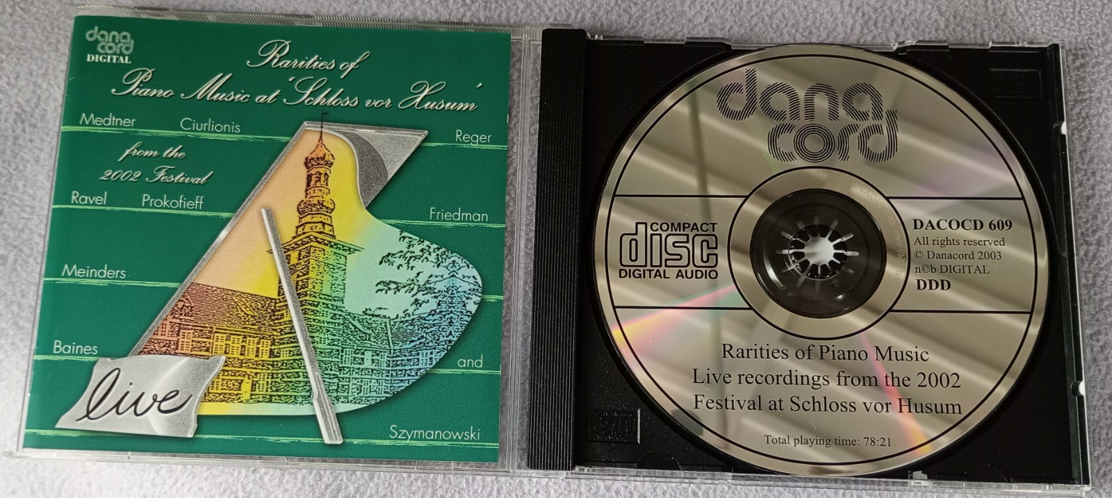 RARITIES OF PIANO MUSIC LIVE 2002 SCHLOSS VOR HUSUM FESTIVAL Medtner Villa-Lobos