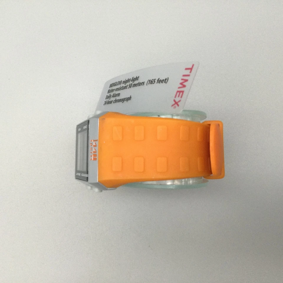 Reloj Deportivo Timex 1440 Mujer T5F701 31mm Tono Plateado Soporte Original Batería Nueva Foto 4 de 4