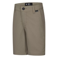 NEW Hurley Boys Size 10 Khaki H2O-Dri Chino Shorts  2-Way Stretch  MSRP 40