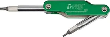 Klein Tools 32537 10-Fold Torx Tamperproof Screwdriver and One Size, Green 