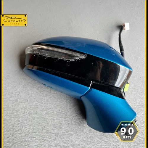 Driver RIGHT Side View Mirror Power Turn Signal Fits 16-19 MIRAI OEM BLUE