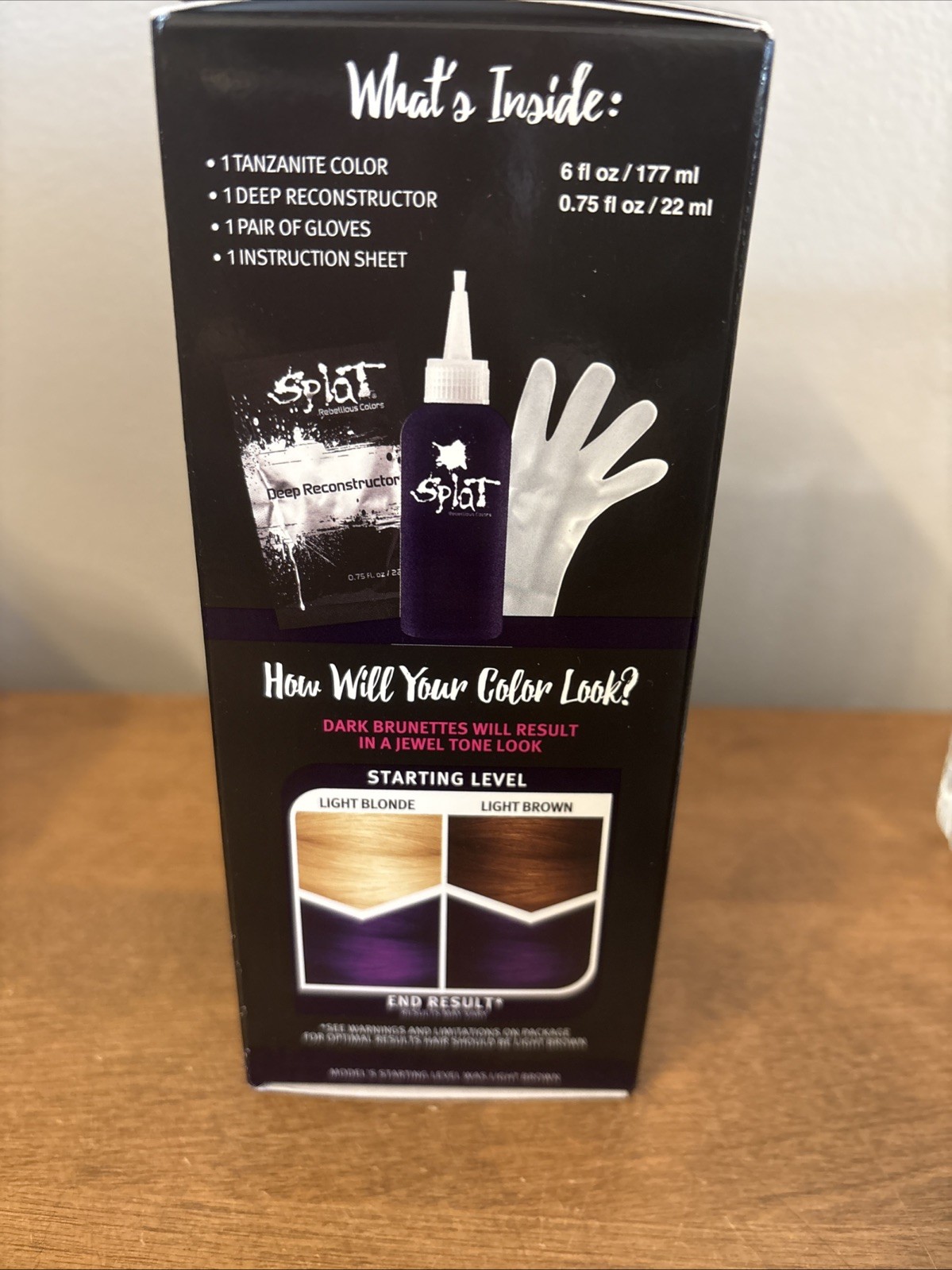 Splat Midnight Tanzanite No Bleach Kit Hair Color - 6oz One Application NIB