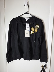  WEAR by Erin Andrews Boston Bruins NHL Black Hoodie L  Officially Licensed NWT