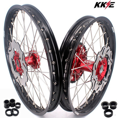KKE 21/18'' Enduro Spoked Wheels Rims Fit HONDA CRF250R/CRF450R 2015-2026 Discs