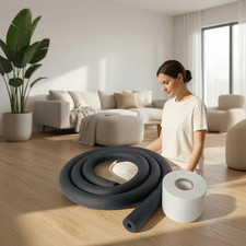 Insulation Foam Tube, Air Conditioner Line Insulation White Foam Tube