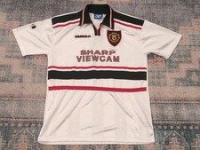 David Beckham Manchester United Jersey (VTG) 1997 Away Jersey by Umbro Men's XL