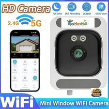 Window Camera 3MP Full-Color Night Vision 2.4/5GHz Wi-Fi Indoor