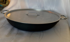 EagleWare Commercial Aluminum Braiser Rondeau with Lid NSF Made in USA