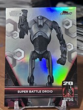 2025 Topps Finest Star Wars ARS-4 Super Battle Droid Refractor 20th Anniversary