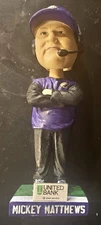 RARE VINTAGE MICKEY MATTHEWS BOBBLEHEAD JAMES MADISON UNIVERSITY JMU SGA NEW
