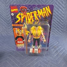 2023 Marvel Legends Retro Animated Spider-Man KRAVEN 6  Scale Hasbro Figure Seal