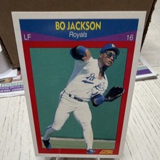 SCORE 1990 Score Superstars Bo Jackson #40 Kansas City Royals Super Star