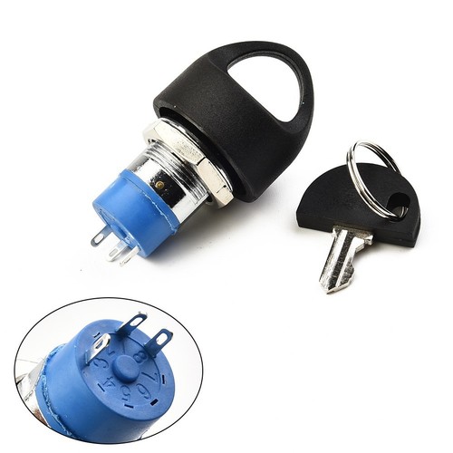 Replace Mobility Scooter Spare On/off Ignition Switch 2Keys Fit FOR-PRIDE - Picture 9 of 12