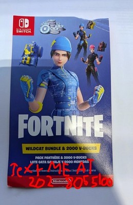  Fortnite WildCat Bundle USA CODE UNUSED 